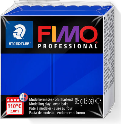 Fimo professional ovenhardende, professionele boetseerklei blok 85 g - ultramarine