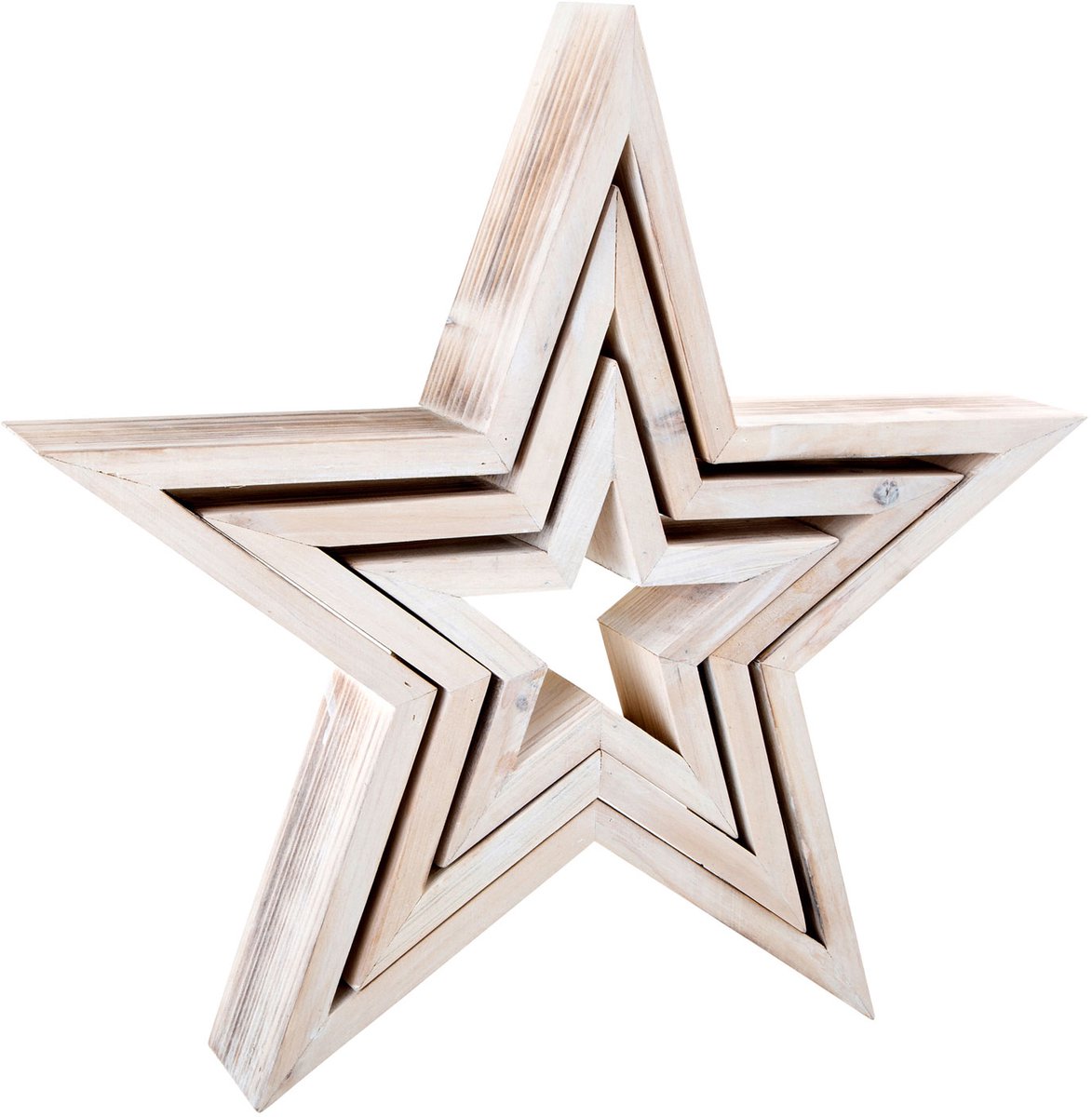 Small foot - houten decoratieve sterren, 3st.