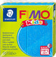 Fimo kids boetseerklei 42 g glitter blauw