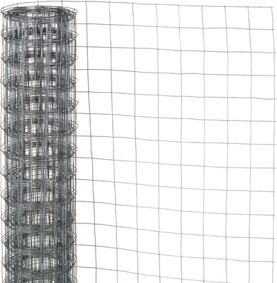 Nature - verzinkt staal gaas - 1 x 2,5m - grijs - 6,4 x 6,4mm mazen