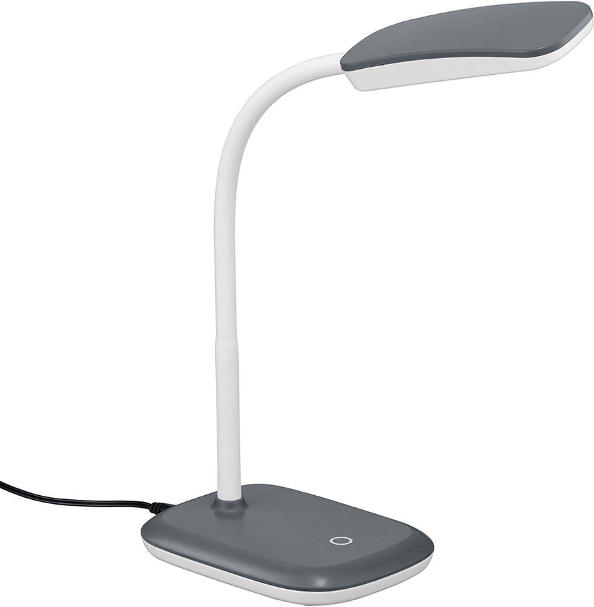 Rl live your light reality boa - tafellamp - titanium - incl. 1x smd 3,5 w - 4-stappen touch - flexibel