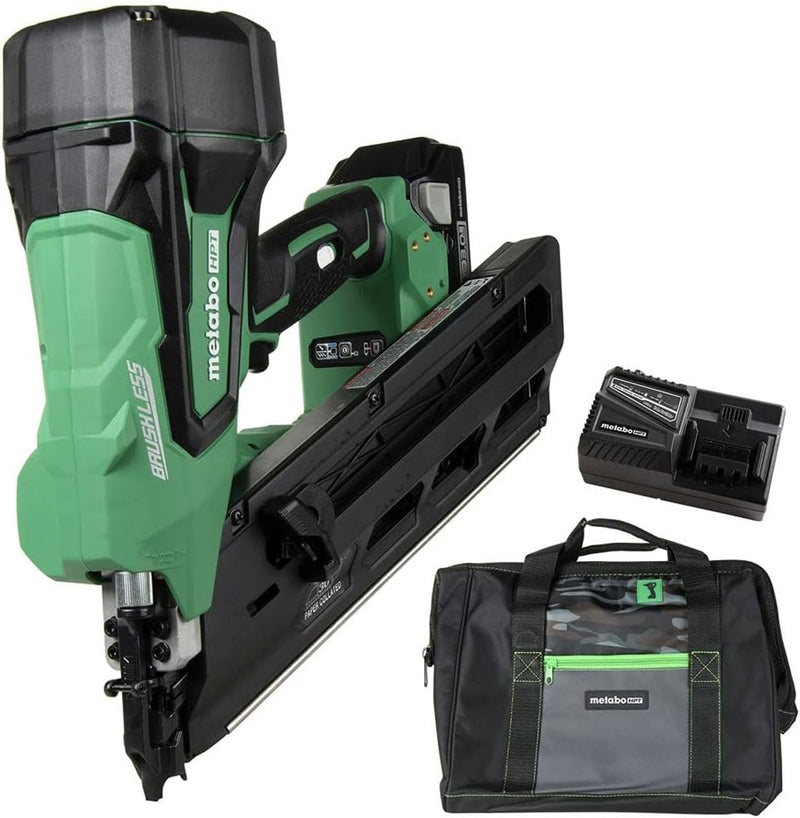 Hikoki nr1890dcawqz 18v li-ion accu spijkerapparaat set (2x 5,0ah accu) in hsc iv - 50-90mm
