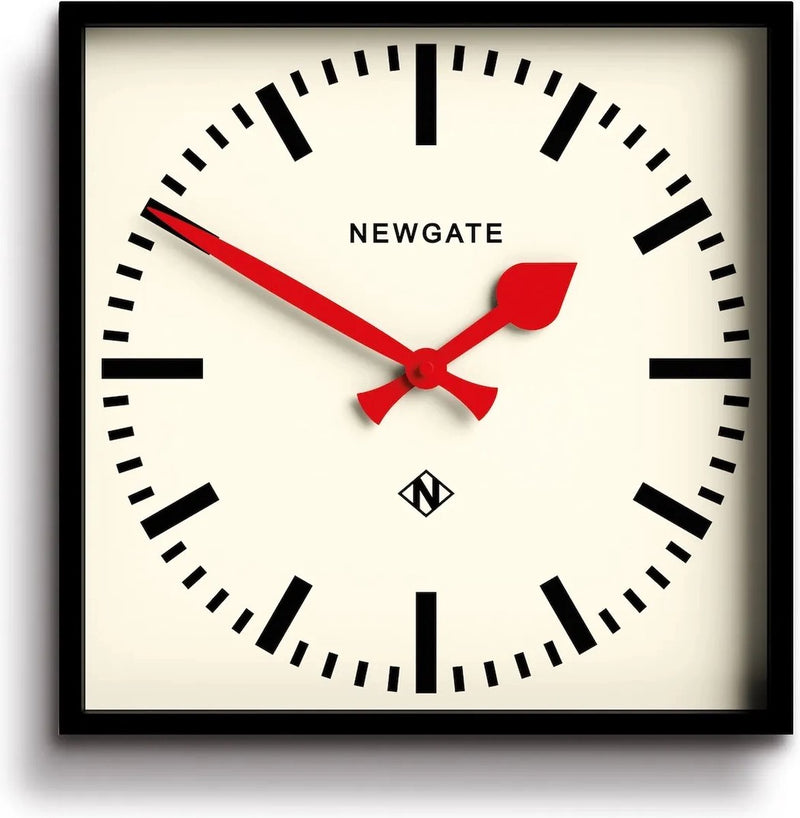Newgate number five - wandklok - rode wijzers