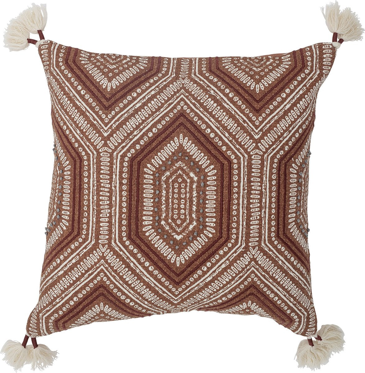 Creative collection feluka cushion, brown, cotton