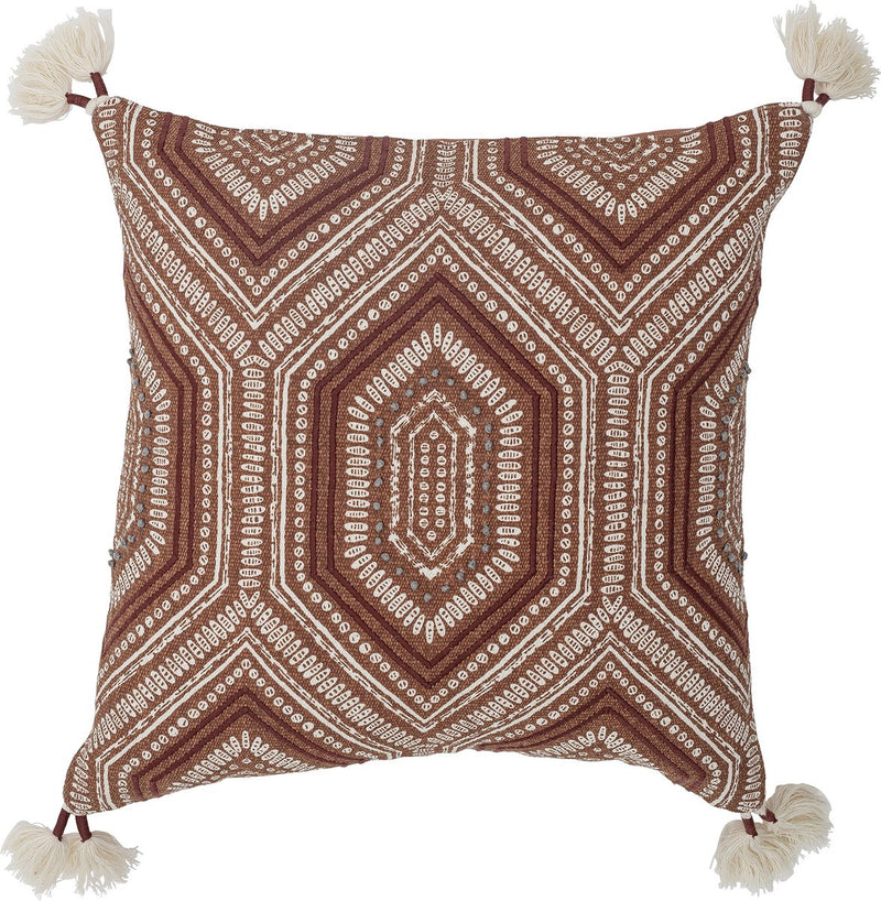 Creative collection feluka cushion, brown, cotton