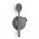 Brabantia sinkside afwasborstel - met zuignaphouder - dark grey