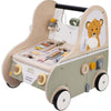 Jack jacky houten loopwagen met educatieve activiteiten – multi functional car – activiteiten loopwagen – walker speelgoed – motoriek cognitieve ontwikkeling – educatief houten speelgoed – jack jacky
