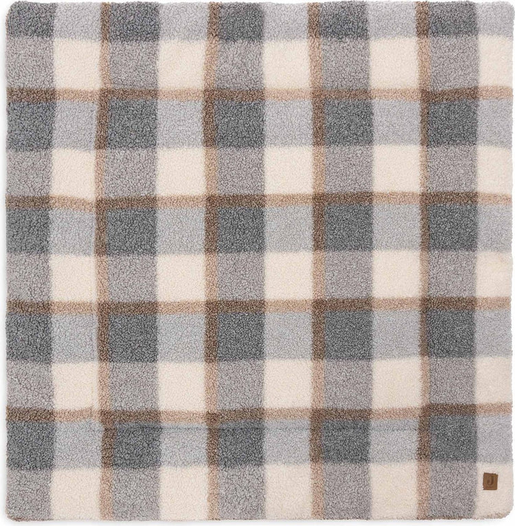 Jollein boxkleed 100x100cm - speelkleed baby - check boucle