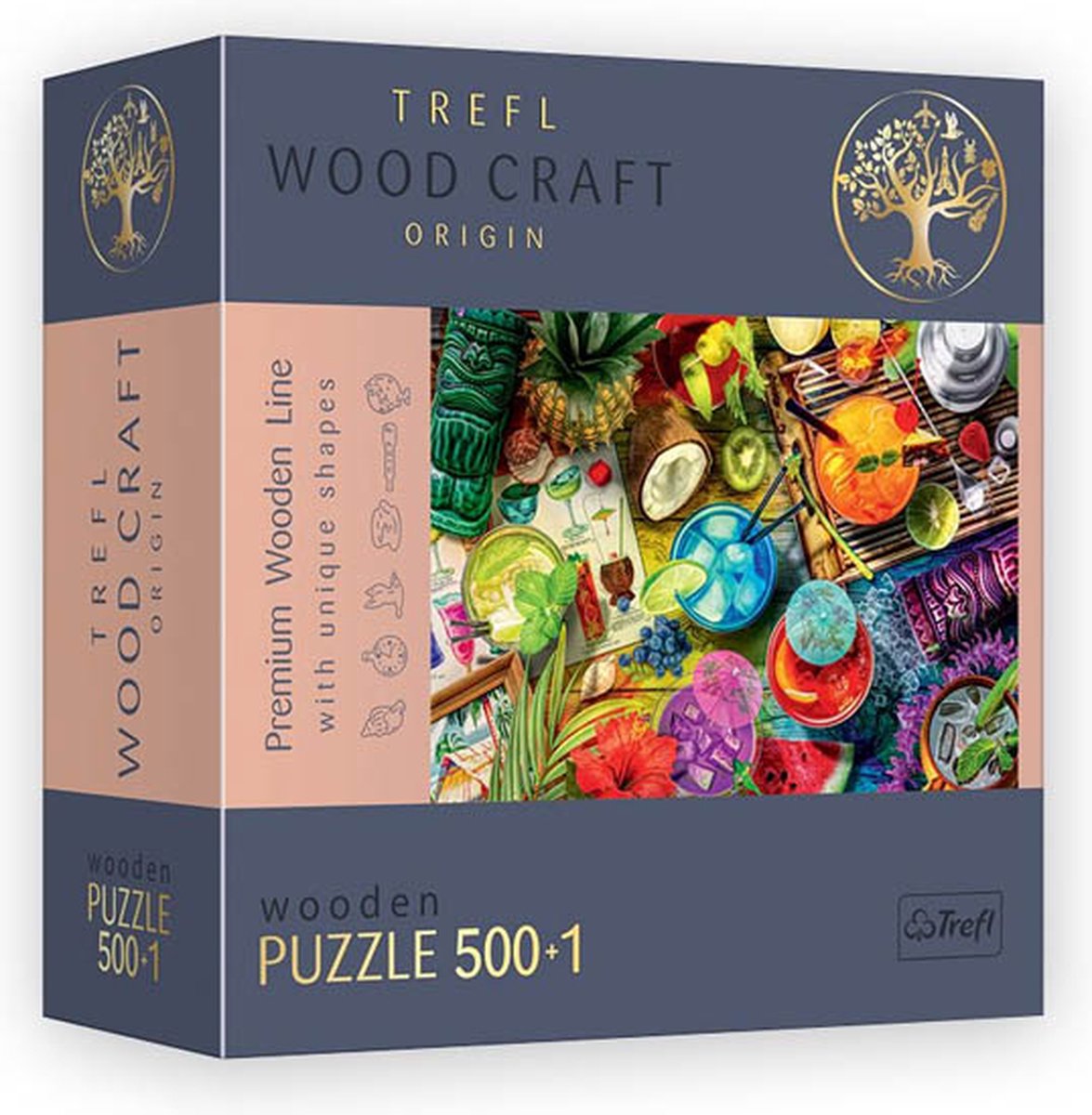 Trefl legpuzzel colorful cocktails 500 stukjes karton.