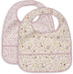 Jollein slabbetjes waterproof - 2 stuks - 30 cm - flower fairies