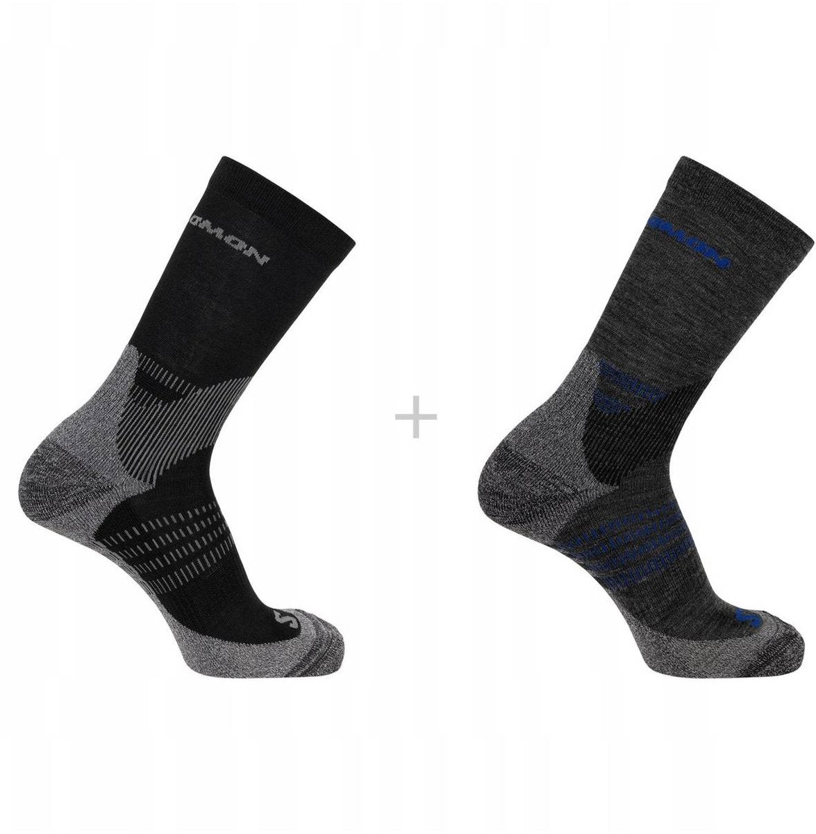 Salomon x ultra access crew sokken - merino wol - 2 paar - maat 42-44