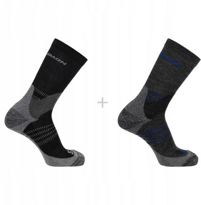 Salomon x ultra access crew sokken - merino wol - 2 paar - maat 42-44