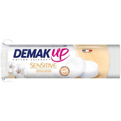 Wattenstschijfjes demak'up sensitive silk rond 64 stuks