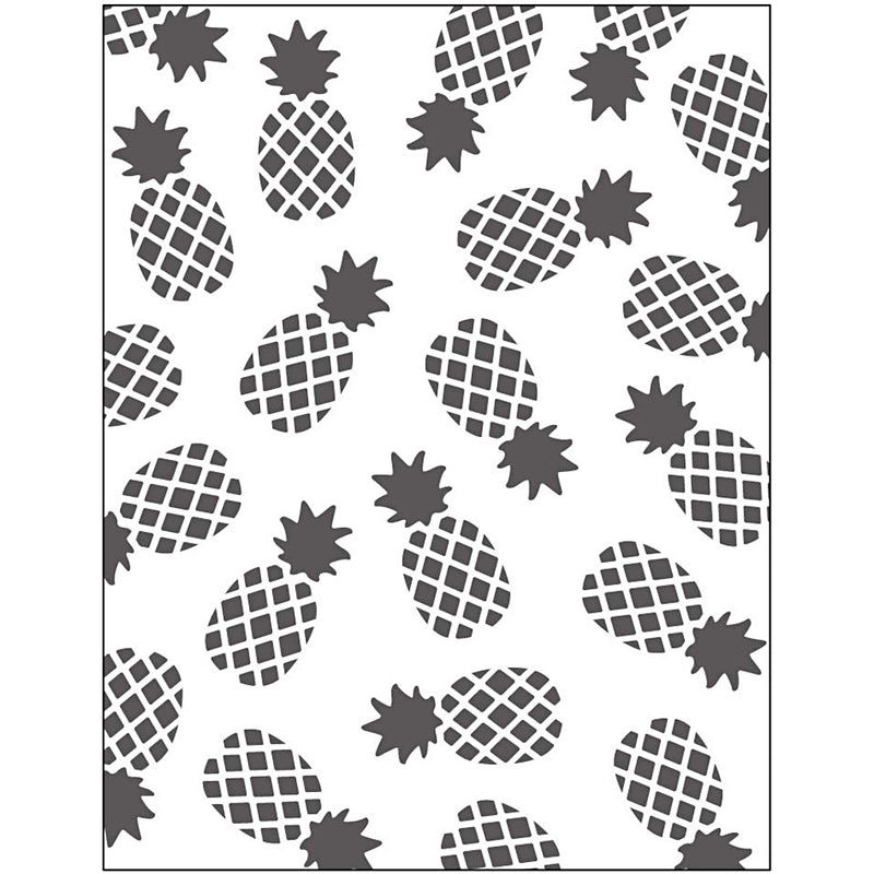 Embossing folder , ananas, afm 11x14 cm, dikte 2 mm, 1 stuk