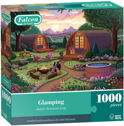 Falcon legpuzzel glamping 1000 stukjes landschap volwassenen.