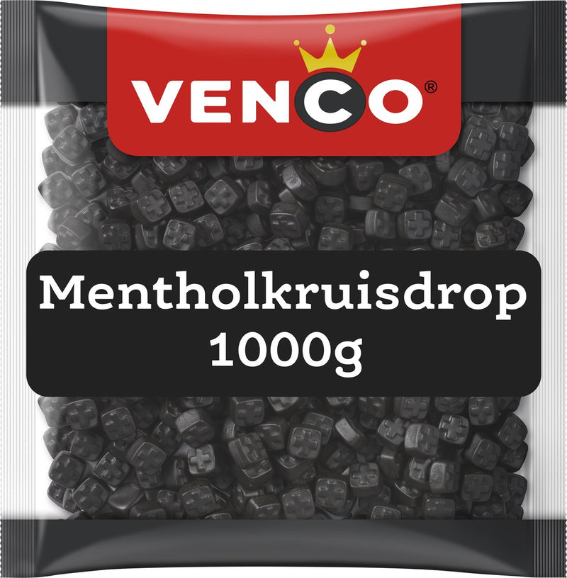Venco mentholkruisdrop - drop keelverfrissing - 1000g