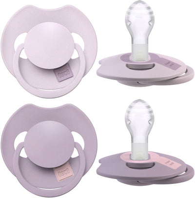 Difrax lovi fopspeen dynamisch - prime - 18+ maanden - lichtroze paars - 2 stuks