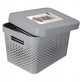 Curver infinity serie - opbergdoos met deksel - ajour - 17l - lichtgrijs