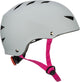 Nijdam skate helm verstelbaar - stone blush - maat l - 58-62 cm - grijs roze