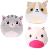 Koopman pluche dieren knuffel bolvormig 14 cm multi kleuren speelgoed. - afbeelding 1