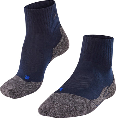 Falke tk2 cool short anti-blaar dik lyocell functioneel materiaal wandelsokken heren blauw - maat 42-43