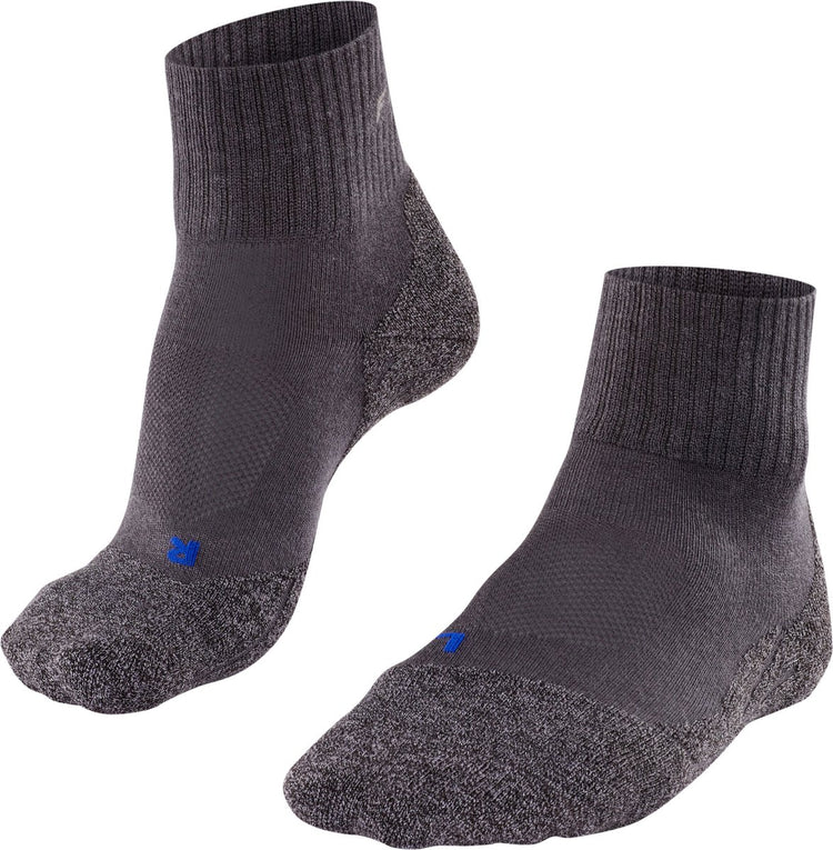 Falke tk2 cool short anti-blaar dik lyocell functioneel materiaal wandelsokken dames grijs - maat 41-42