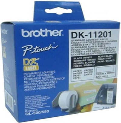 Brother etiket dk-11201 29x90mm adres 400stuks