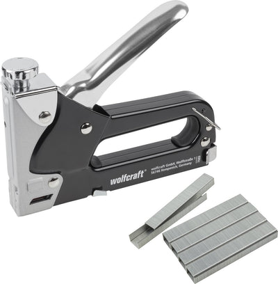 Wolfcraft - handtackerset - nietpistool inclusief 1000 nietjes - tacocraft 7 - 7089000