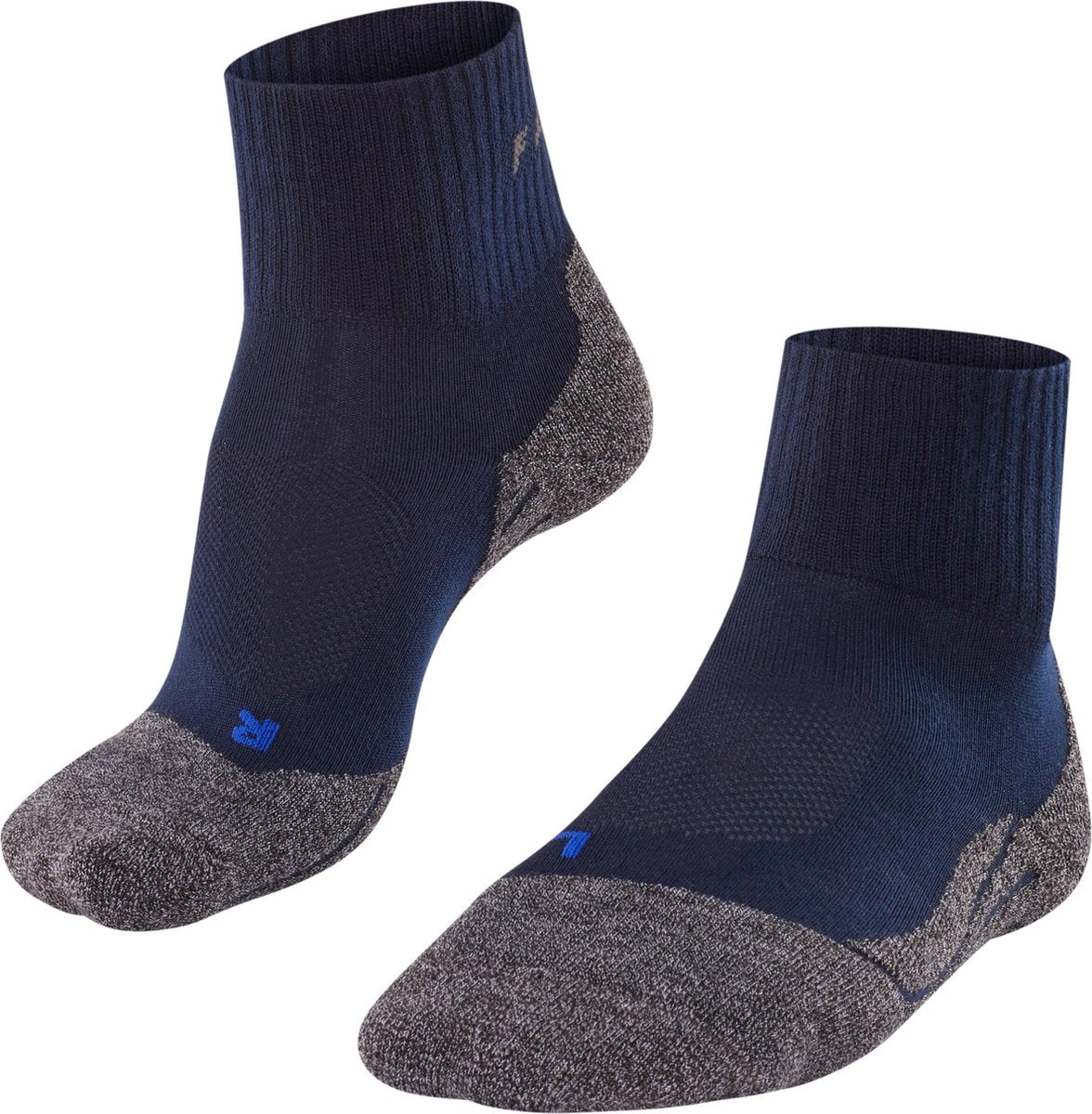 Falke tk2 cool short wandelsokken anti blaren, medium padding functioneel garen sportsokken dames blauw - maat 39-40