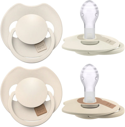Difrax lovi fopspeen dynamisch - prime - 18+ maanden - lichtbeige creme - 2 stuks
