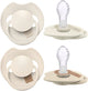 Difrax lovi fopspeen dynamisch - prime - 18+ maanden - lichtbeige creme - 2 stuks