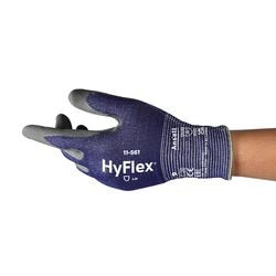 Werkhandschoenen ansell hyflex 11561r080-1p maat 8 donkerblauw 12 paar