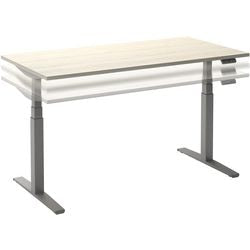 Zit-sta-bureau ceha ade2plme208q9006rew eiken wit melamine, metaal