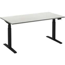 Zit-sta-bureau ceha ade2plhl128q9005w wit melamine, metaal