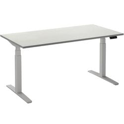 Zit-sta-bureau ceha ade2plhl128q9016w wit melamine, metaal