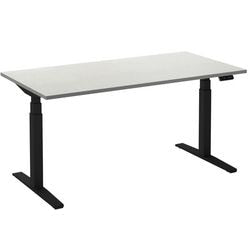 Zit-sta-bureau ceha ade2plhl188q9005w wit melamine, metaal