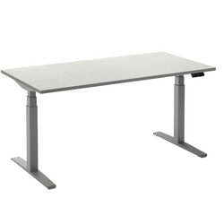Zit-sta-bureau ceha ade2plhl188q9006w wit melamine, metaal
