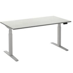 Zit-sta-bureau ceha ade2plhl188q9016w wit melamine, metaal