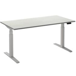 Zit-sta-bureau ceha ade2plhl189q9016w wit melamine, metaal