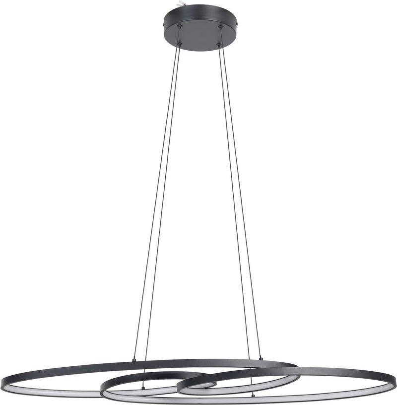 Eglo gianella hanglamp - led - aluminium|staal|kunststof - zwart|wit