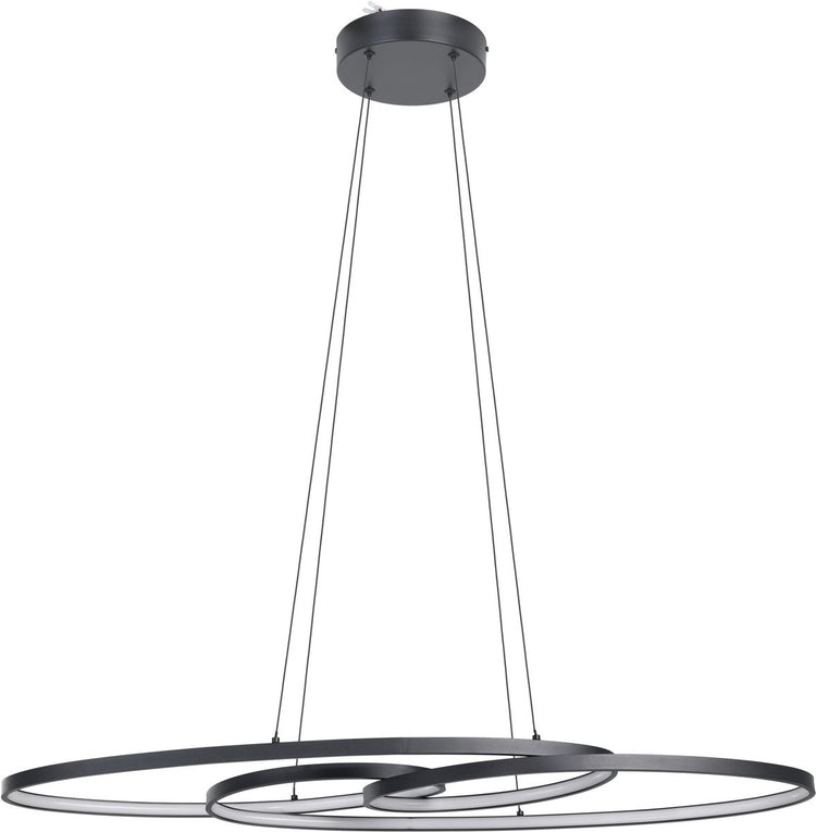 Eglo gianella hanglamp - led - aluminium|staal|kunststof - zwart|wit
