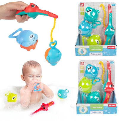 Toi-toys little stars badspeelgoed vishengel met 3 vissen, 4dlg.