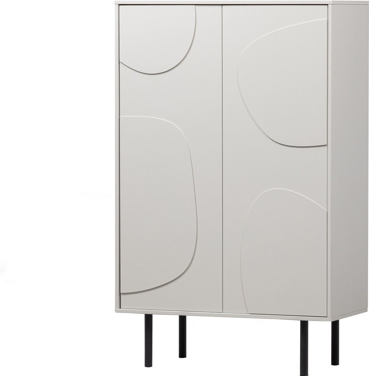 Woood cadiz opbergkast - grenen - mist - 135x85x40