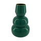 Dijk natural collections vaas metaal donker groen 16,8x16,8x28,5cm