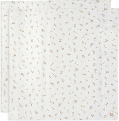 Jollein - hydrofiele doek large 115x115cm - inbakerdoek - zacht katoen - 2 stuks - riverside