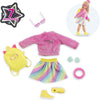 Corolle poppenkleertjes fluo set - kleurrijke dressing room accessoires.