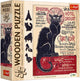Trefl houten legpuzzel the black cat - kunst puzzel 200 stukjes.