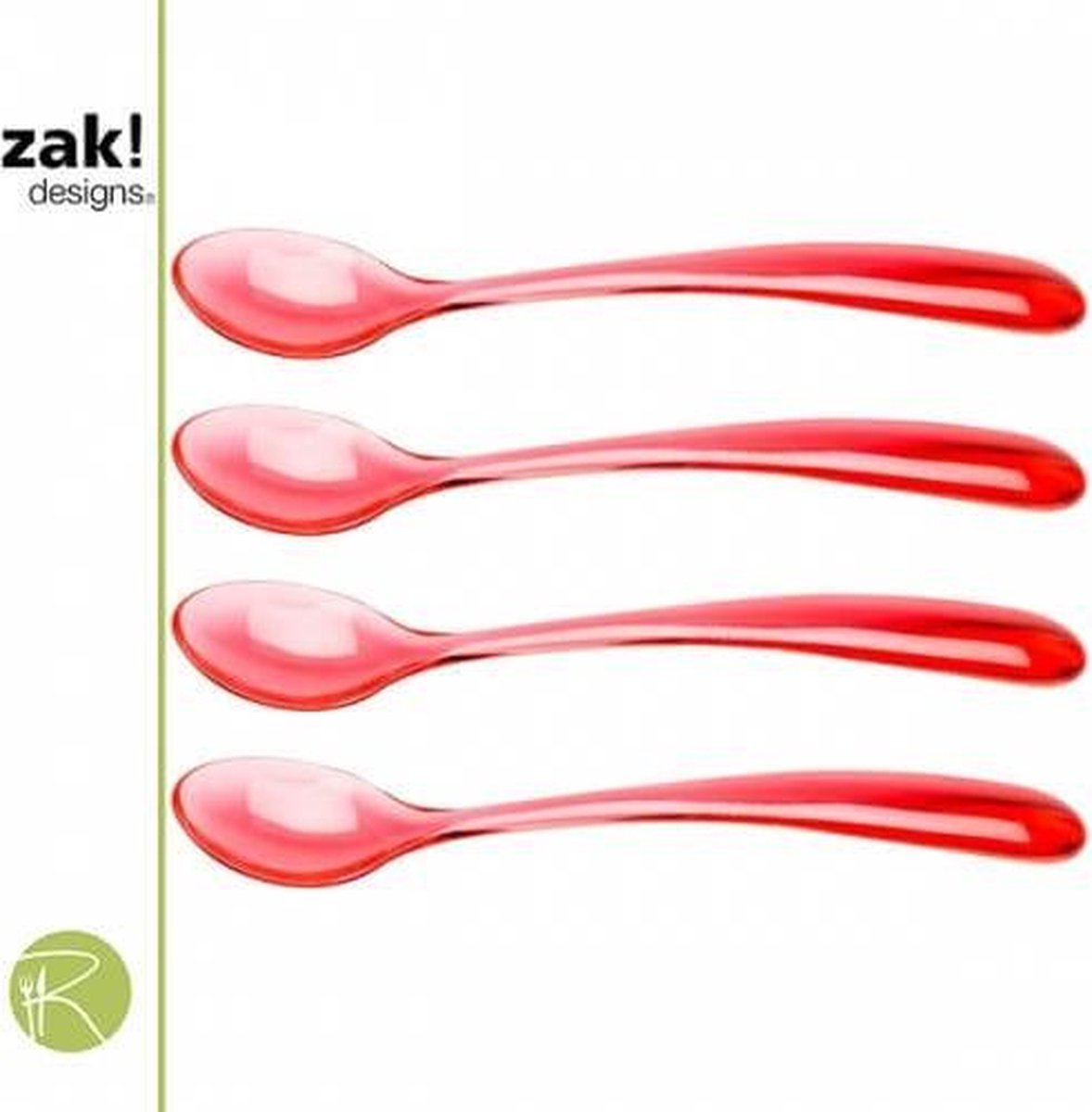 Zak!designs ijslepels - - stacky ijslepels - - stacky - set van 4 - 15 cm