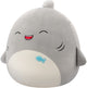 Squishmallows - gordon - grey shark w happy eyes - 40cm pluche