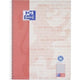 Collegeblok oxford 400159358 papier rood